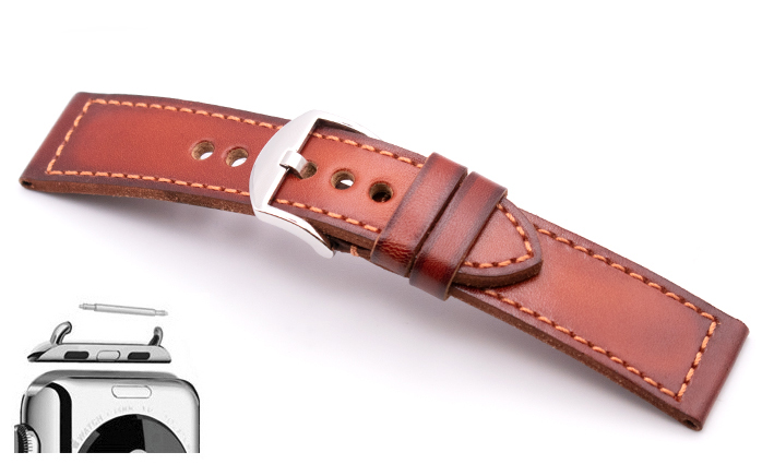 Horlogeband Overnight cognac | voor Apple watch 