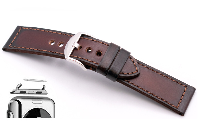 Horlogeband Overnight bruin | voor Apple watch