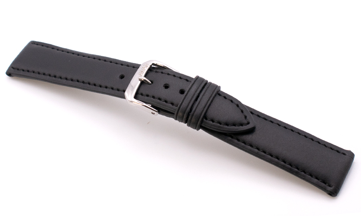 Horlogeband Appel zwart | voor Certina 