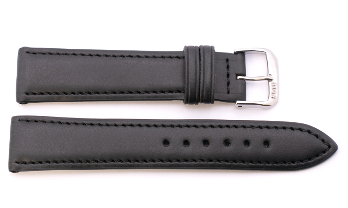 Horlogeband Appel zwart | voor Certina