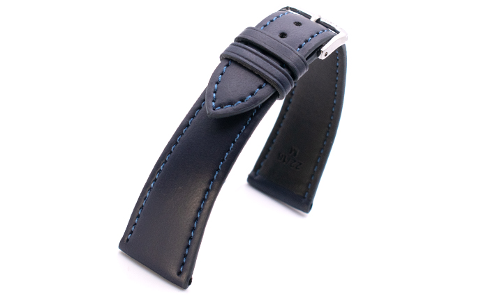 Horlogeband Appel blauw | voor Certina