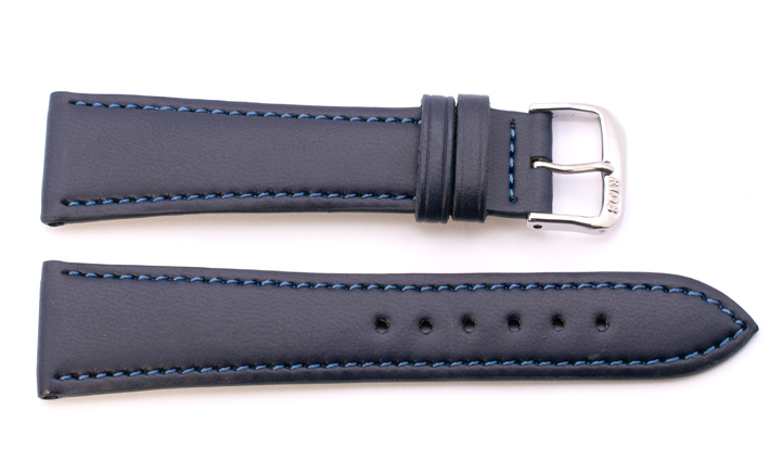Horlogeband Appel blauw | voor Certina