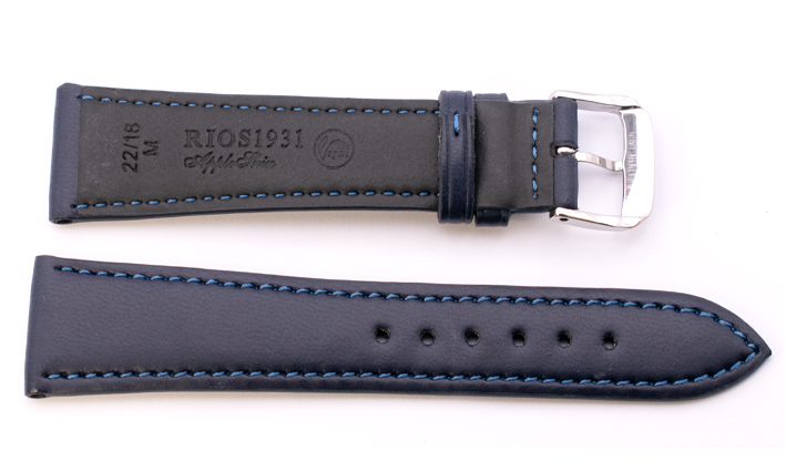 Horlogeband Appel blauw | voor Certina