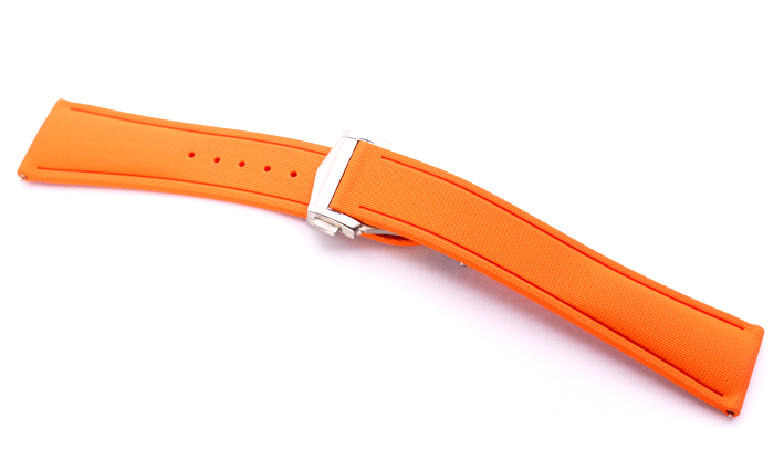 Horlogebandje Ocean oranje | passend voor Steinhart