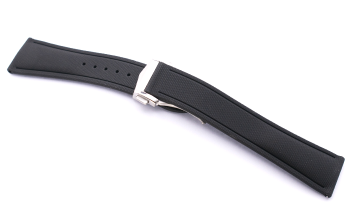 Horlogebandje Ocean zwart | passend voor Oris