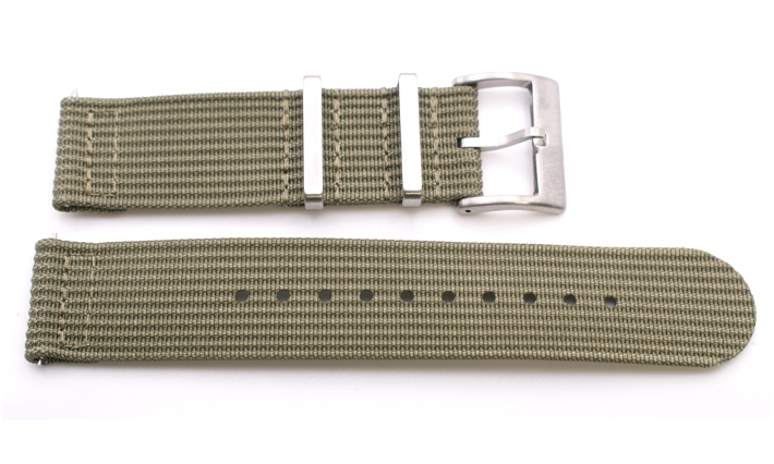 Two Piece Nato Strap Olivegreen | Passend voor Tudor