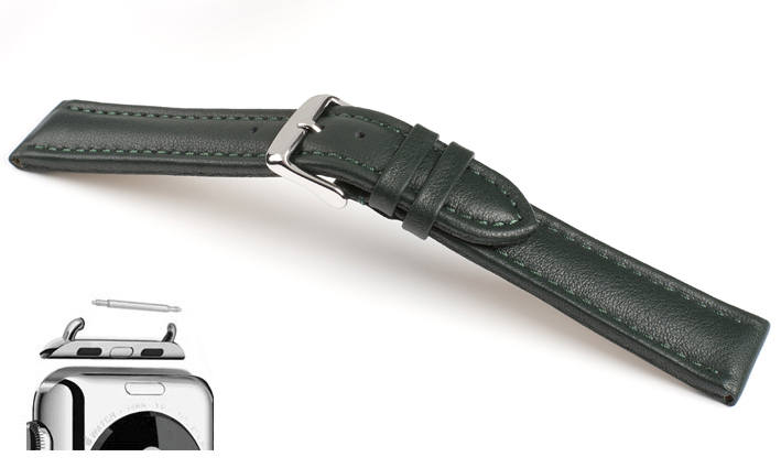 Horlogeband Basel TIT donkergroen | voor Apple watch 