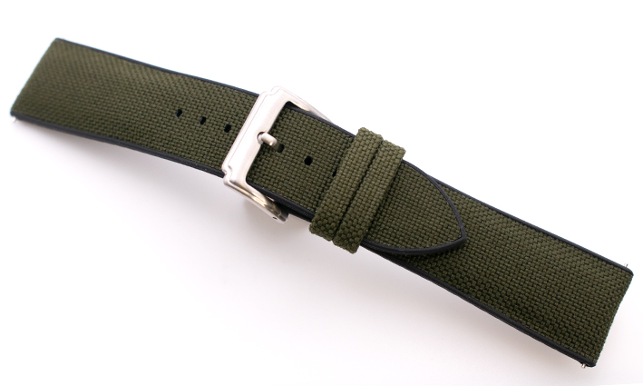 Sailcloth Strap Olivegreen | Passend voor Tissot 