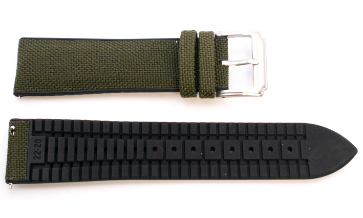 Sailcloth Strap Olivegreen | Passend voor Tissot