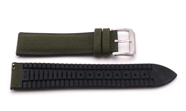 Sailcloth Strap Olivegreen | Passend voor Tissot