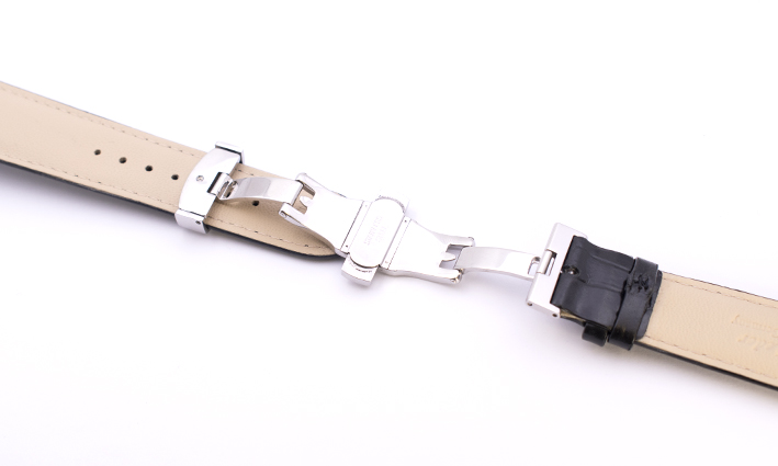 Horlogeband Arizona Zwart | met Vlindersluiting