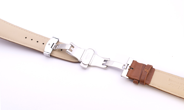 Horlogeband Arizona cognac| met Vlindersluiting