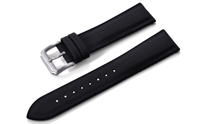 Sailcloth Strap zwart | Passend voor Apple watch