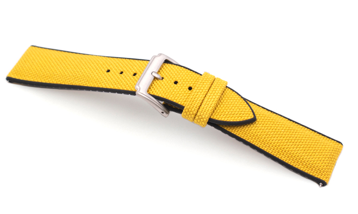 Sailcloth Strap geel | Passend voor Apple watch 