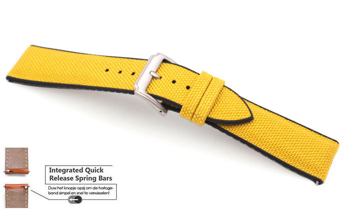 Sailcloth Strap geel | Passend voor Fortis