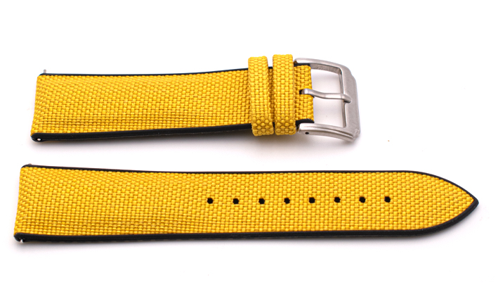Sailcloth Strap geel | Passend voor Apple watch