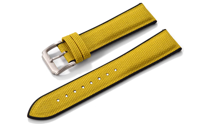 Sailcloth Strap geel | Passend voor Apple watch