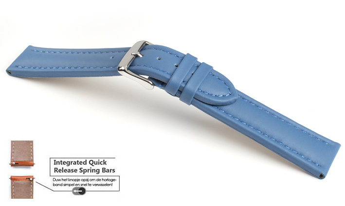 Horlogeband Basel TIT Meerblauw | voor LG