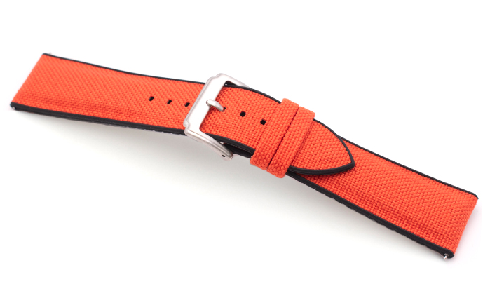 Sailcloth Strap oranje | Passend voor Apple watch 