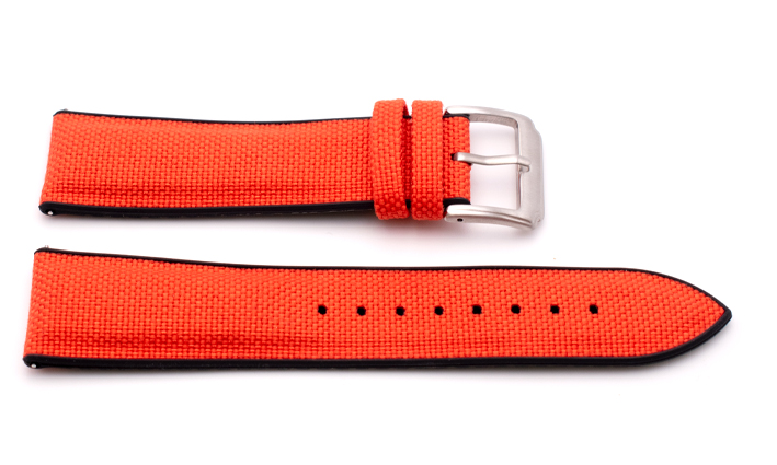 Sailcloth Strap oranje | Passend voor Apple watch