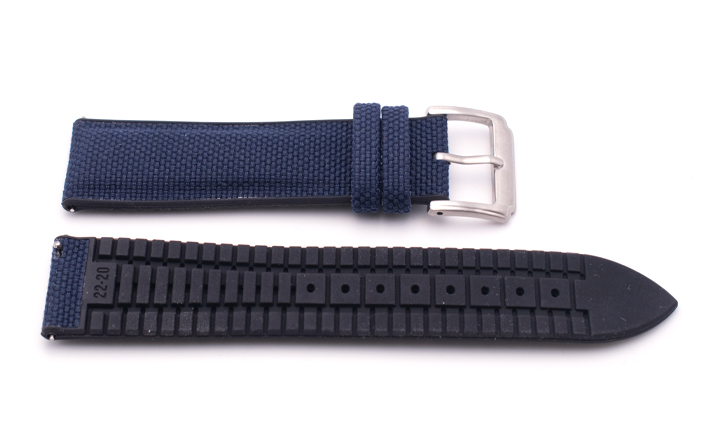 Sailcloth Strap blauw | Passend voor Apple watch