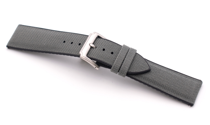 Sailcloth Strap grijs | Passend voor Apple watch 