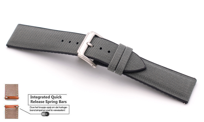 Sailcloth Strap grijs | Passend voor Fortis