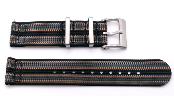 Two Piece Nato Strap BGK | Passend voor Timex