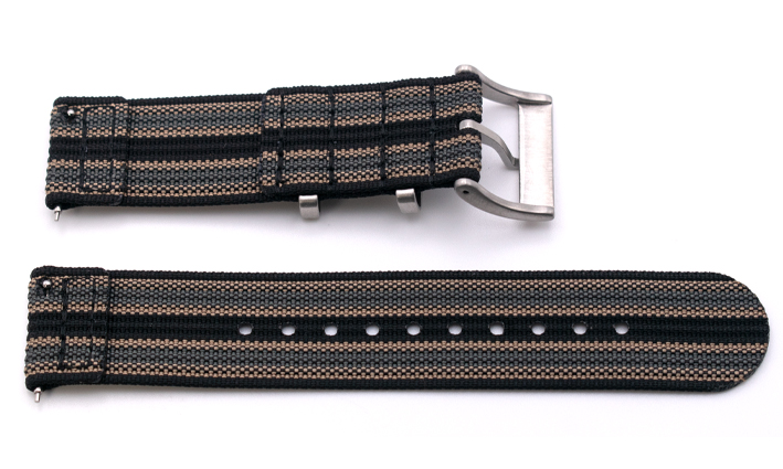 Two Piece Nato Strap BGK | Passend voor Timex