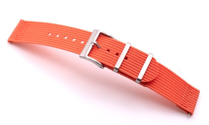 Two Piece Nato Strap oranje | Passend voor Pulsar
