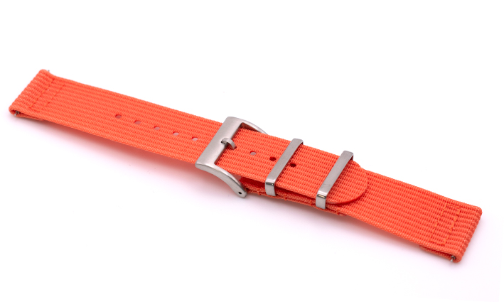 Two Piece Nato Strap oranje | Passend voor Quick Release
