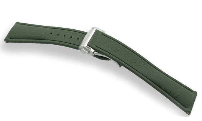 Horlogebandje Ocean groen | passend voor Rubber 