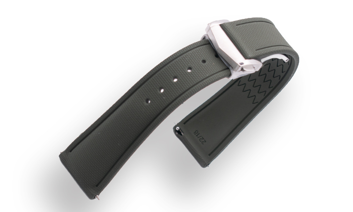 Horlogebandje Ocean groen | passend voor Rubber