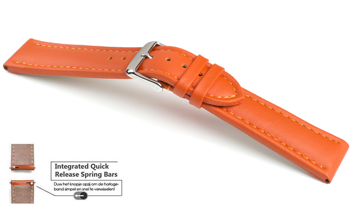 Horlogeband Basel TIT Oranje | voor Fossil Q
