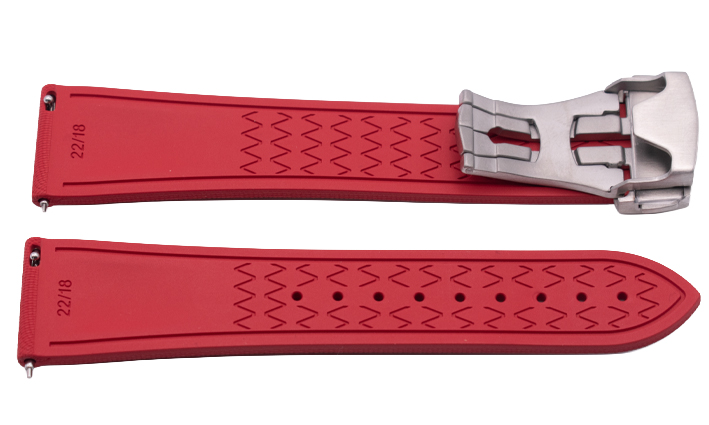 Horlogebandje Ocean rood | passend voor Rubber