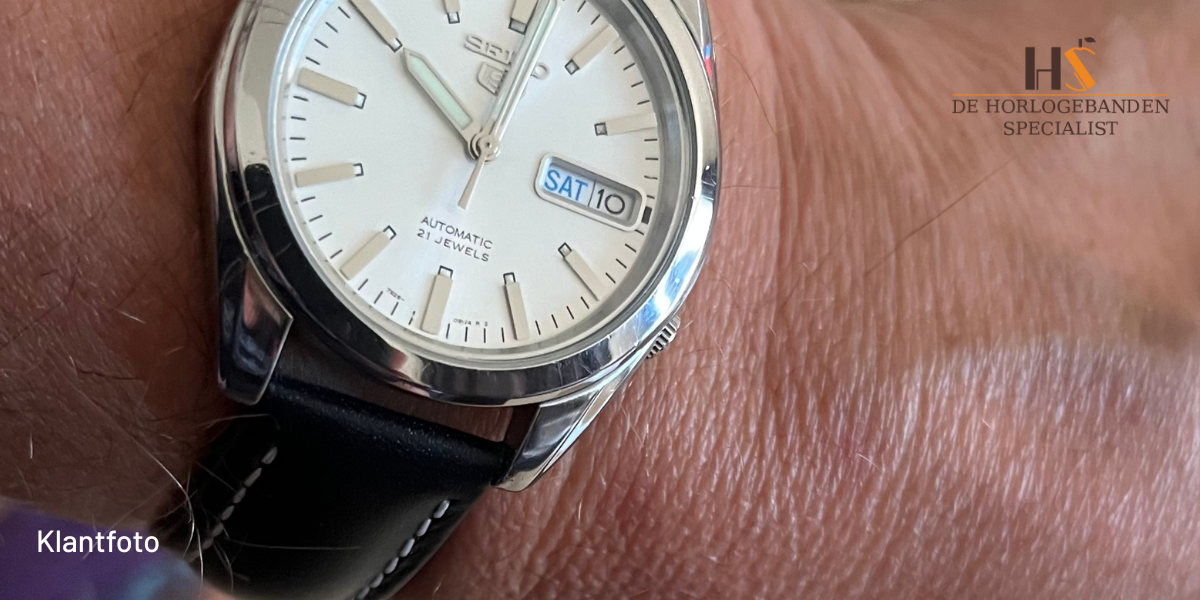 Horlogeband Basel TIT zwart | voor Fossil