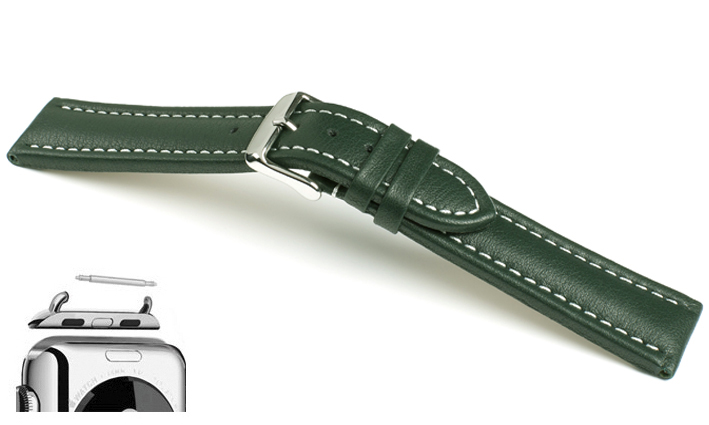 Horlogeband Basel WN donkergroen | voor Apple watch 