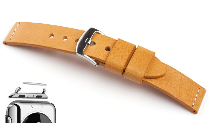 Horlogeband Ravenna cognac | voor Apple watch 