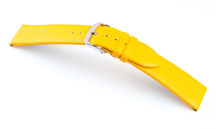 Horlogeband Basel Geel Leer De Horlogebanden Specialist