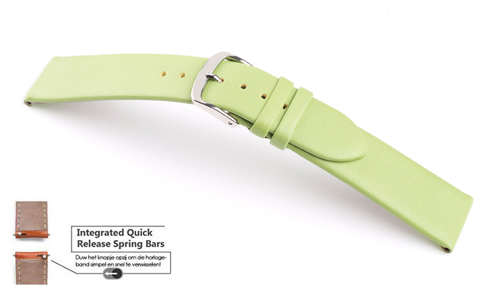 Horlogeband Basel pistazie | voor Pebble 