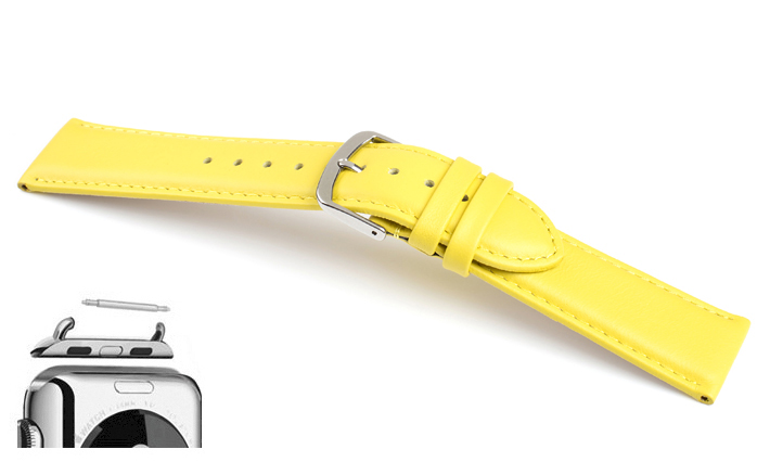 Horlogeband Chur geel | voor Apple watch 