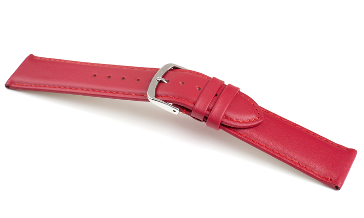 Horlogeband Chur rood | voor Junghans 