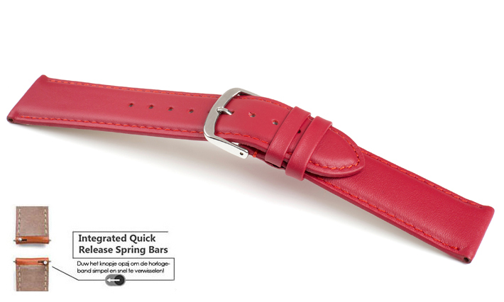 Horlogeband Chur rood | voor Ticwatch