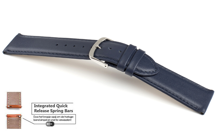 Horlogeband Chur donkerblauw | voor Motorola Moto 