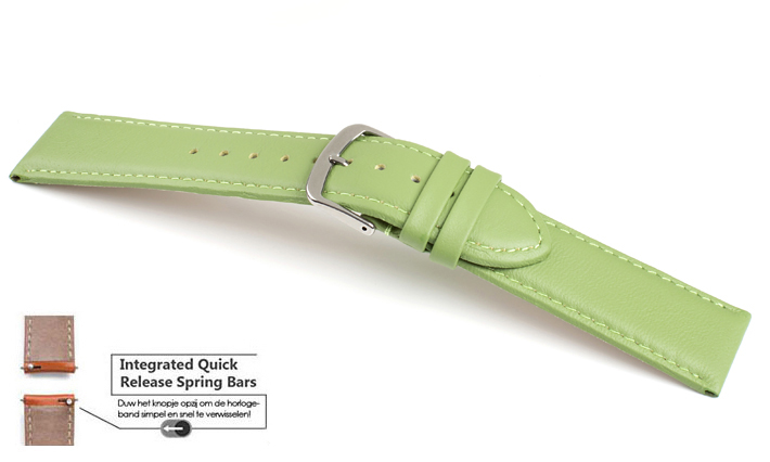 Horlogeband Chur groen | voor Fossil Q