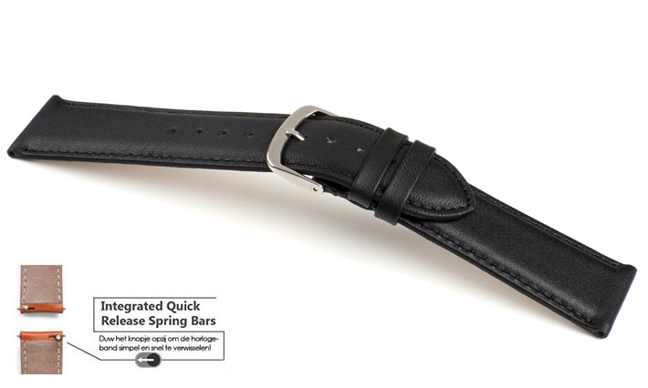 Horlogeband Chur zwart | voor Fromanteel 