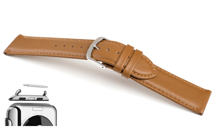 Horlogeband Chur caramel | voor Apple watch 