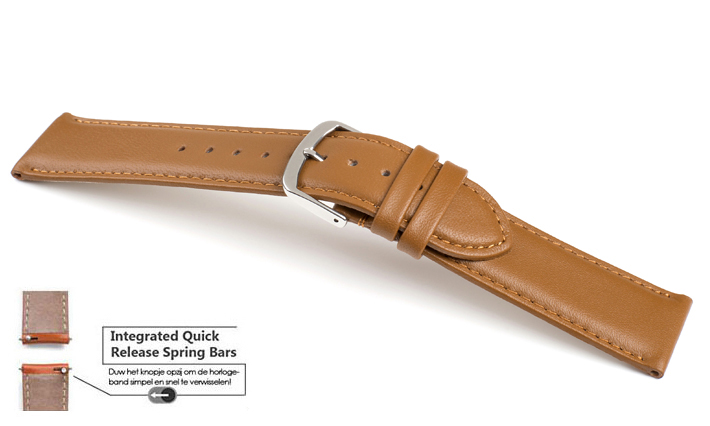 Horlogeband Chur caramel | voor Ticwatch 