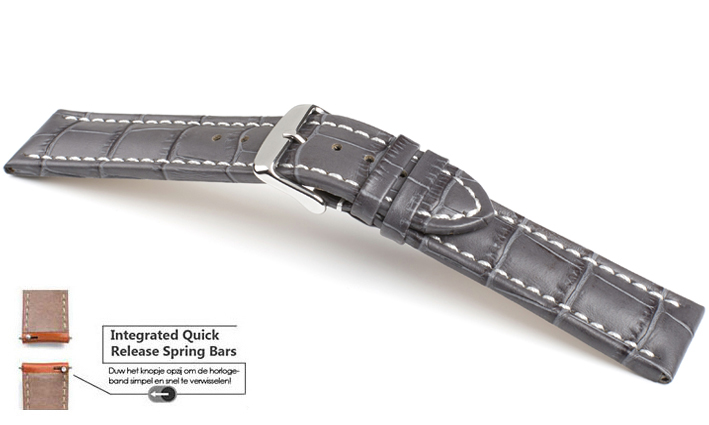 Horlogeband Kalimat WN grijs | voor Garmin horloge bandjes 