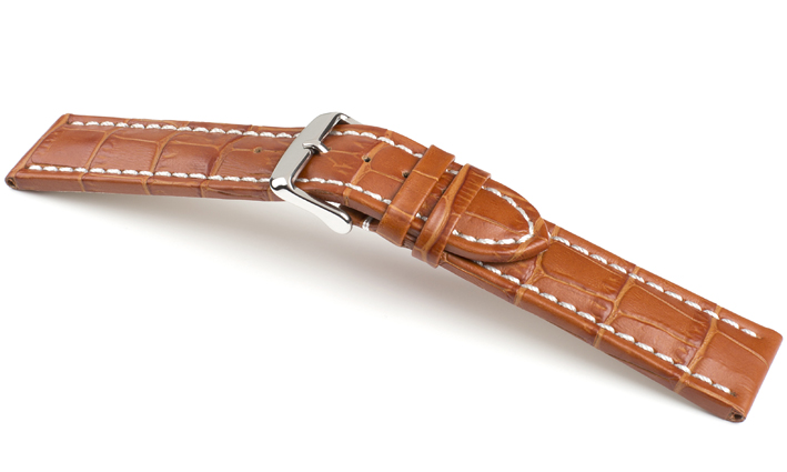 Horlogeband Kalimat WN middenbruin | voor Alpina 